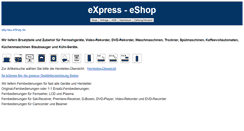 Desktop Screenshot of express-eshop.de
