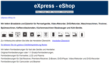 Tablet Screenshot of express-eshop.de